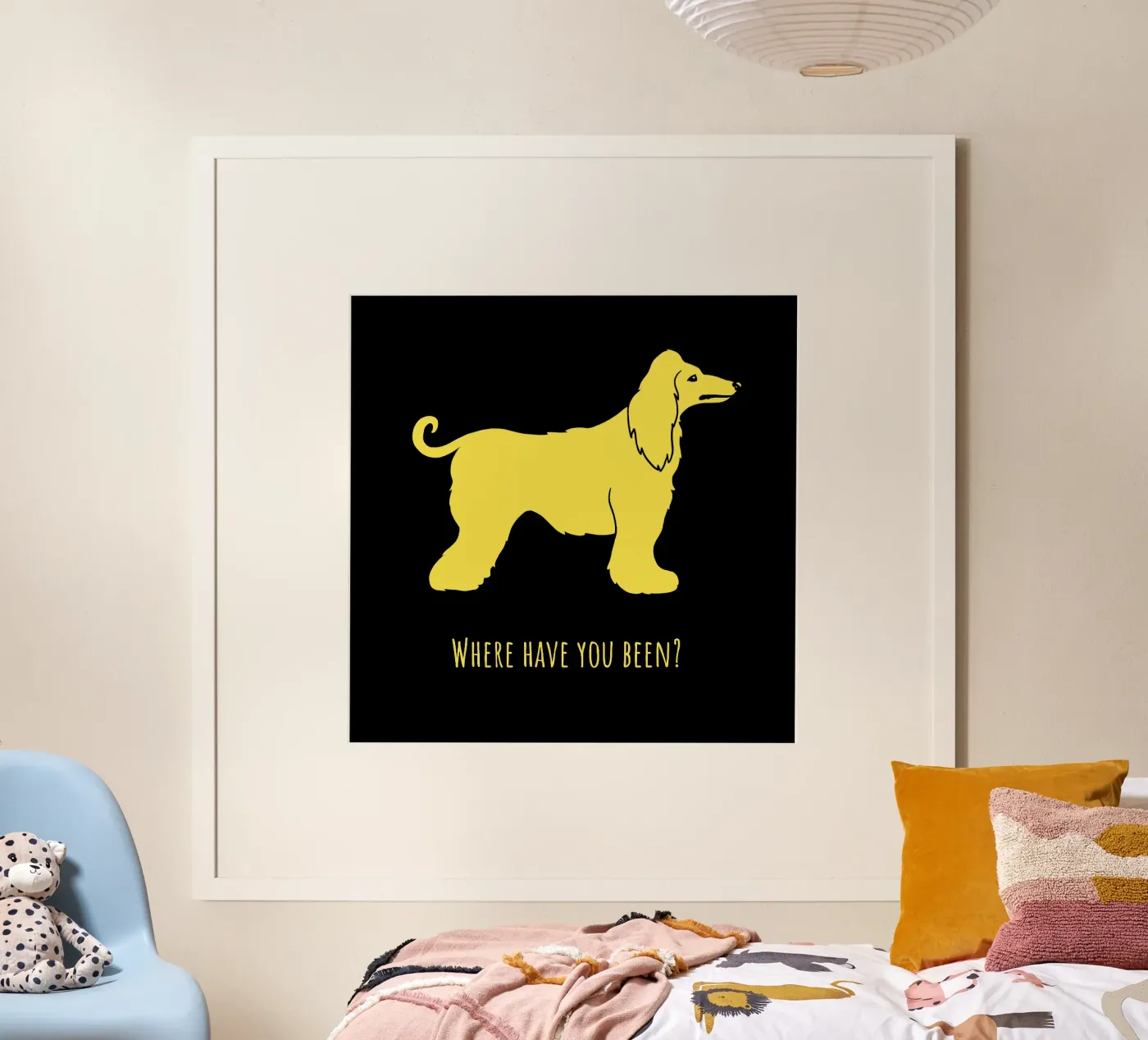 Afghan Hound poster da Pop dogs