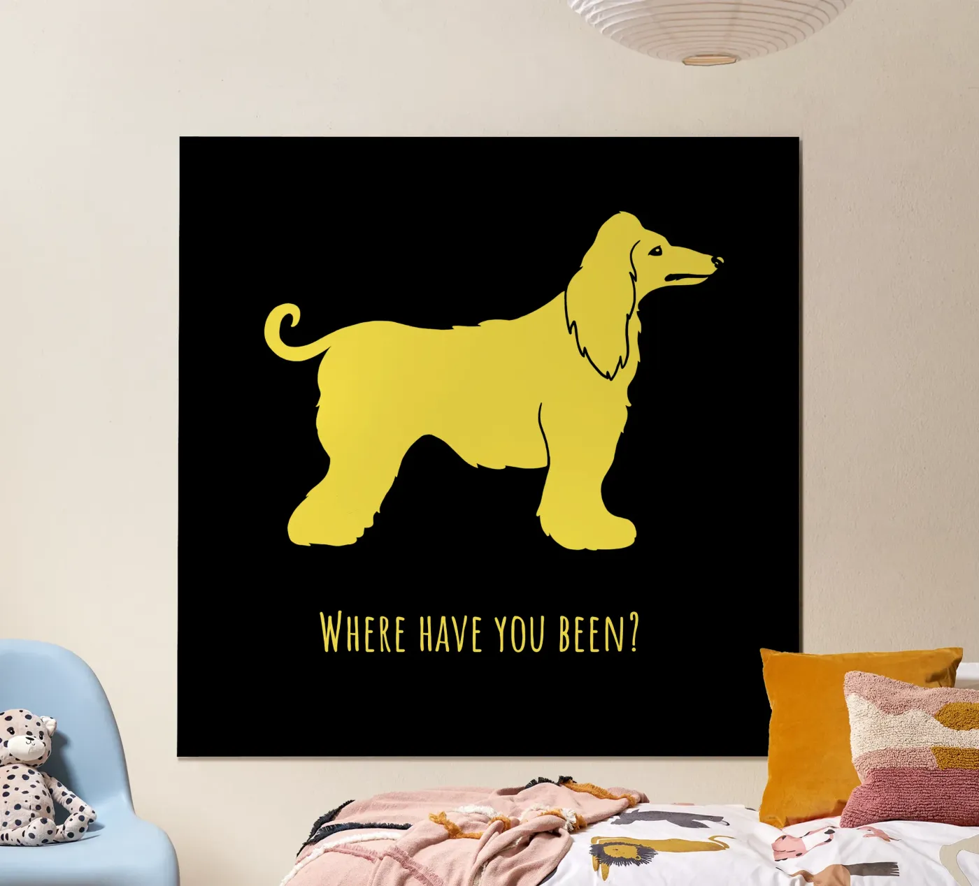 Afghan Hound poster da Pop dogs