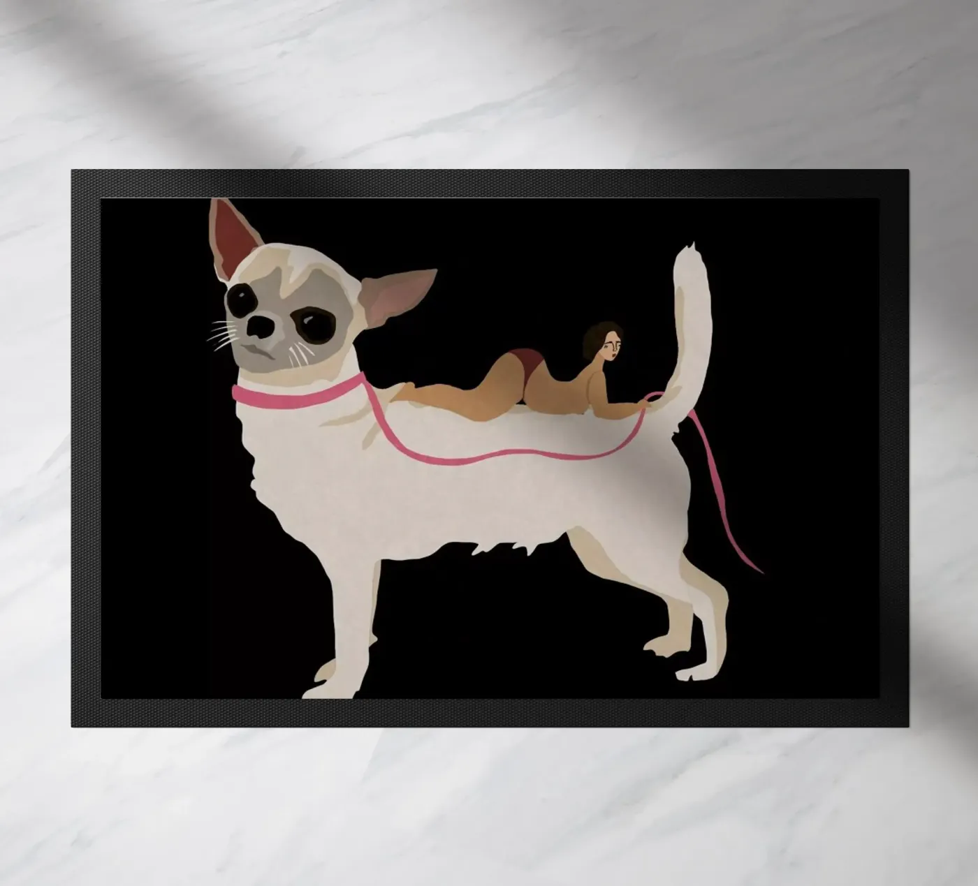 Dog doormat by Amalia Restrepo