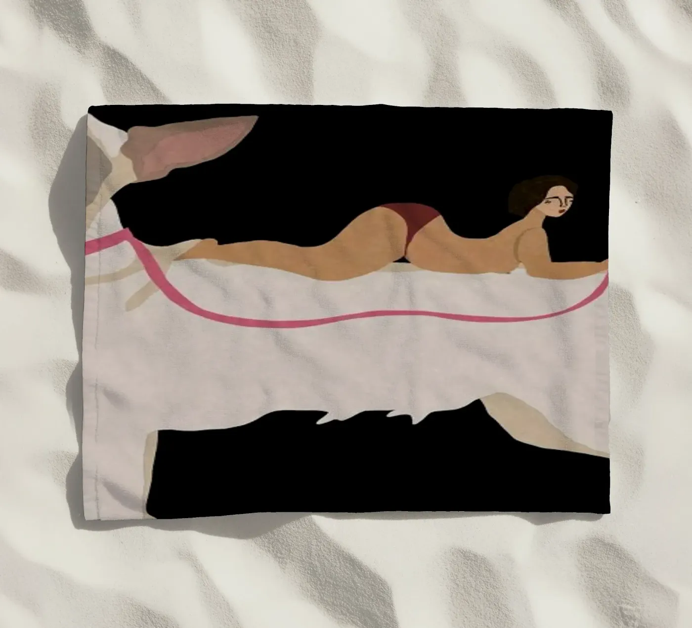 Dog serviette de plage de Amalia Restrepo