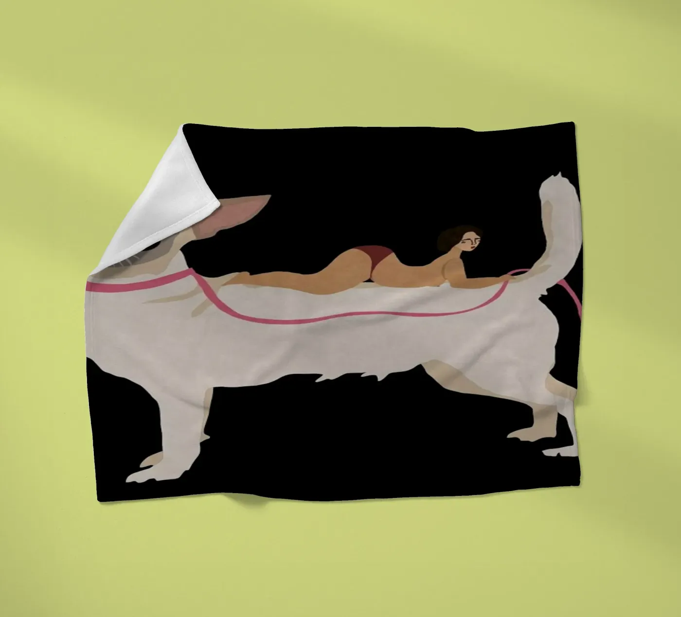 Dog fleece blanket by Amalia Restrepo