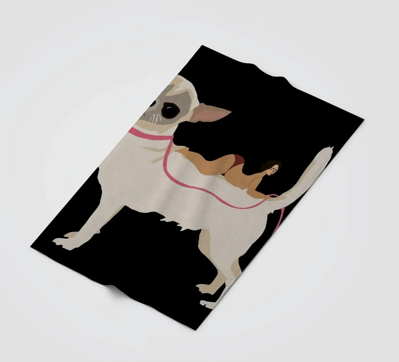 Dog fleece blanket by Amalia Restrepo