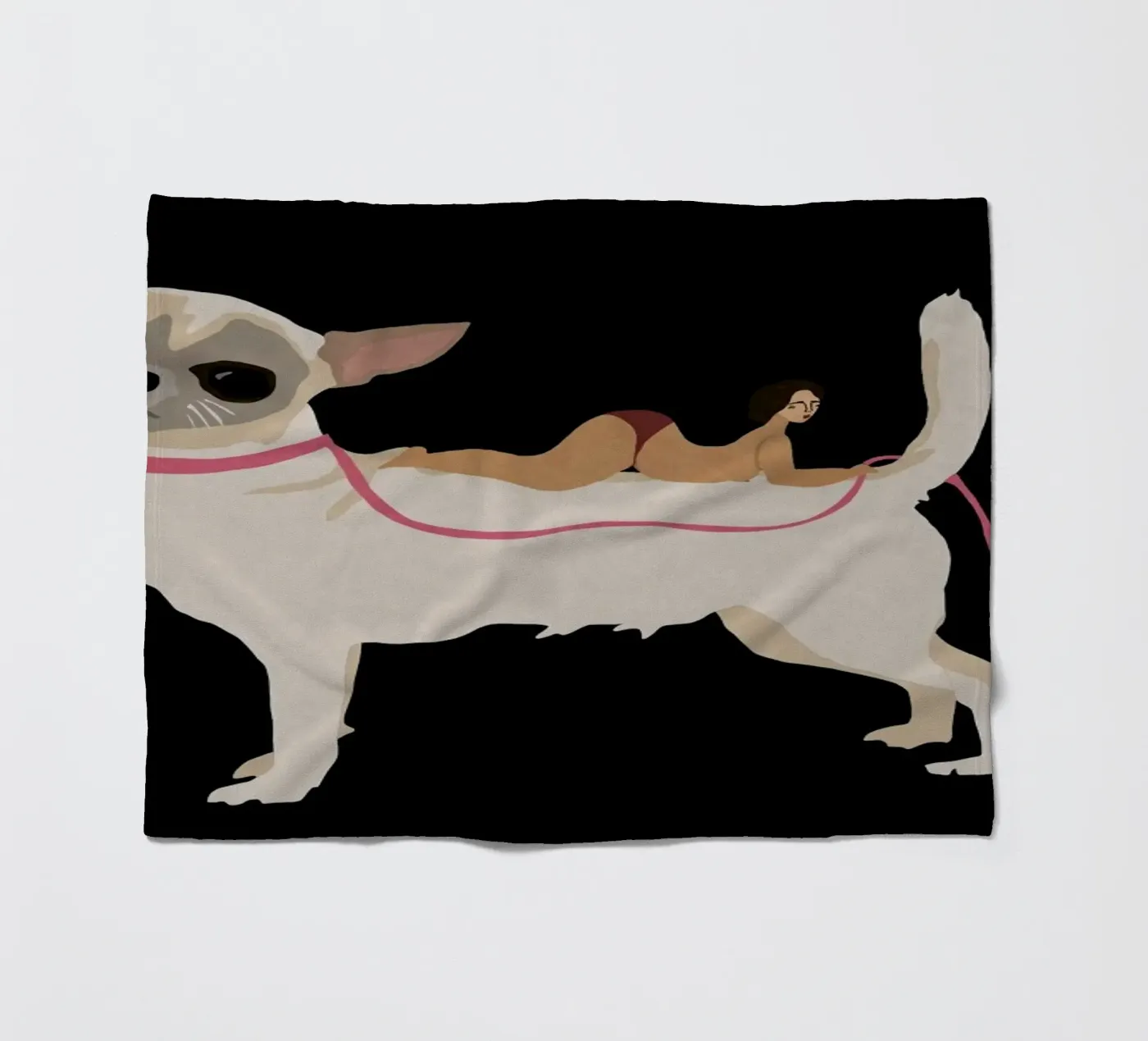 Dog fleece blanket by Amalia Restrepo