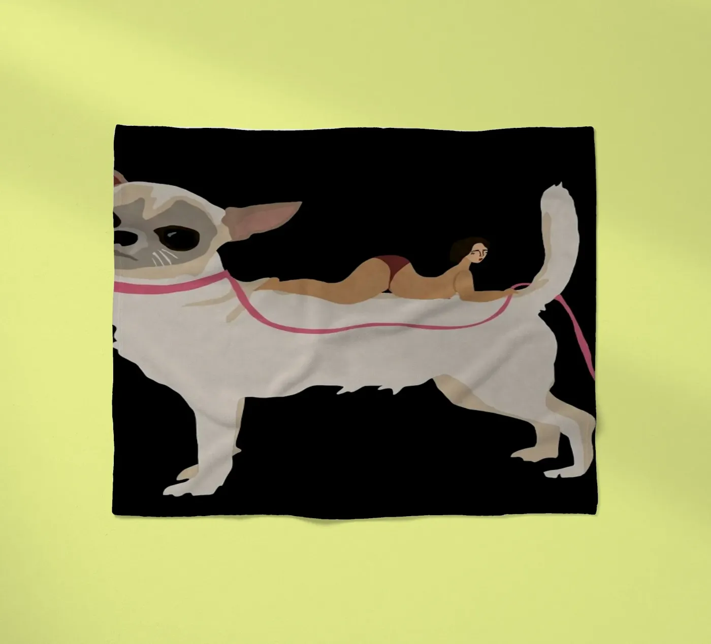 Dog fleece blanket by Amalia Restrepo