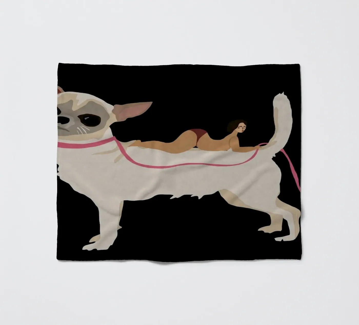 Dog fleece blanket by Amalia Restrepo