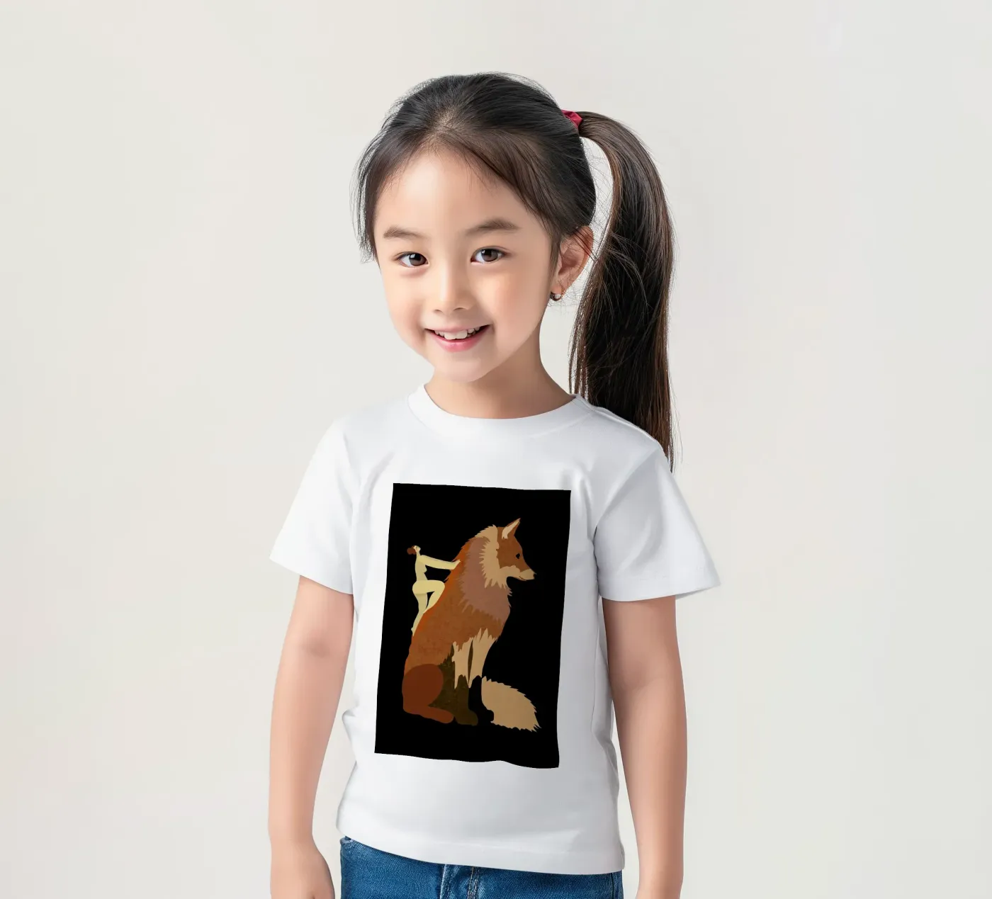 Fox kinder t-shirt van Amalia Restrepo