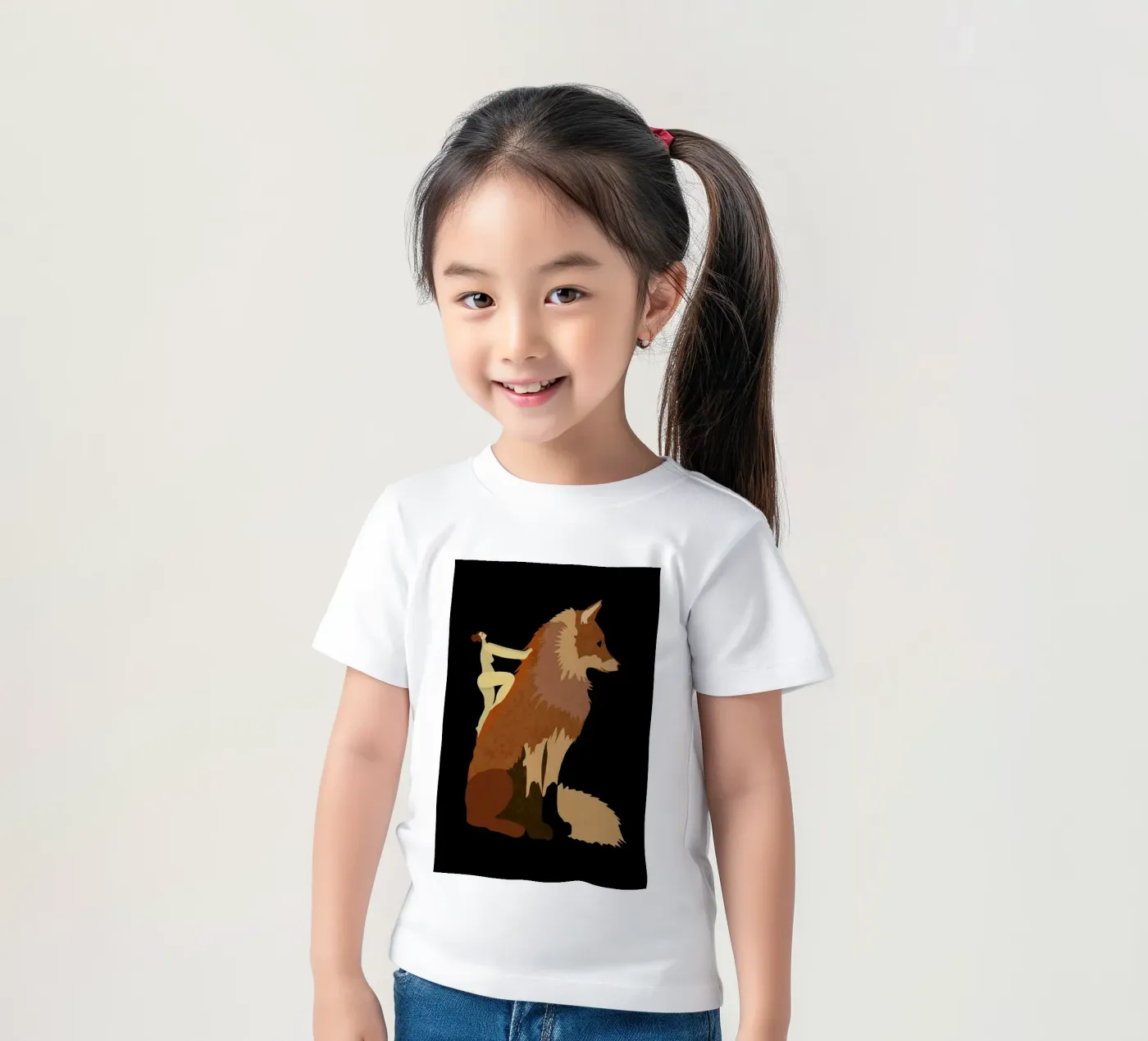 Fox t-shirt bambini da Amalia Restrepo