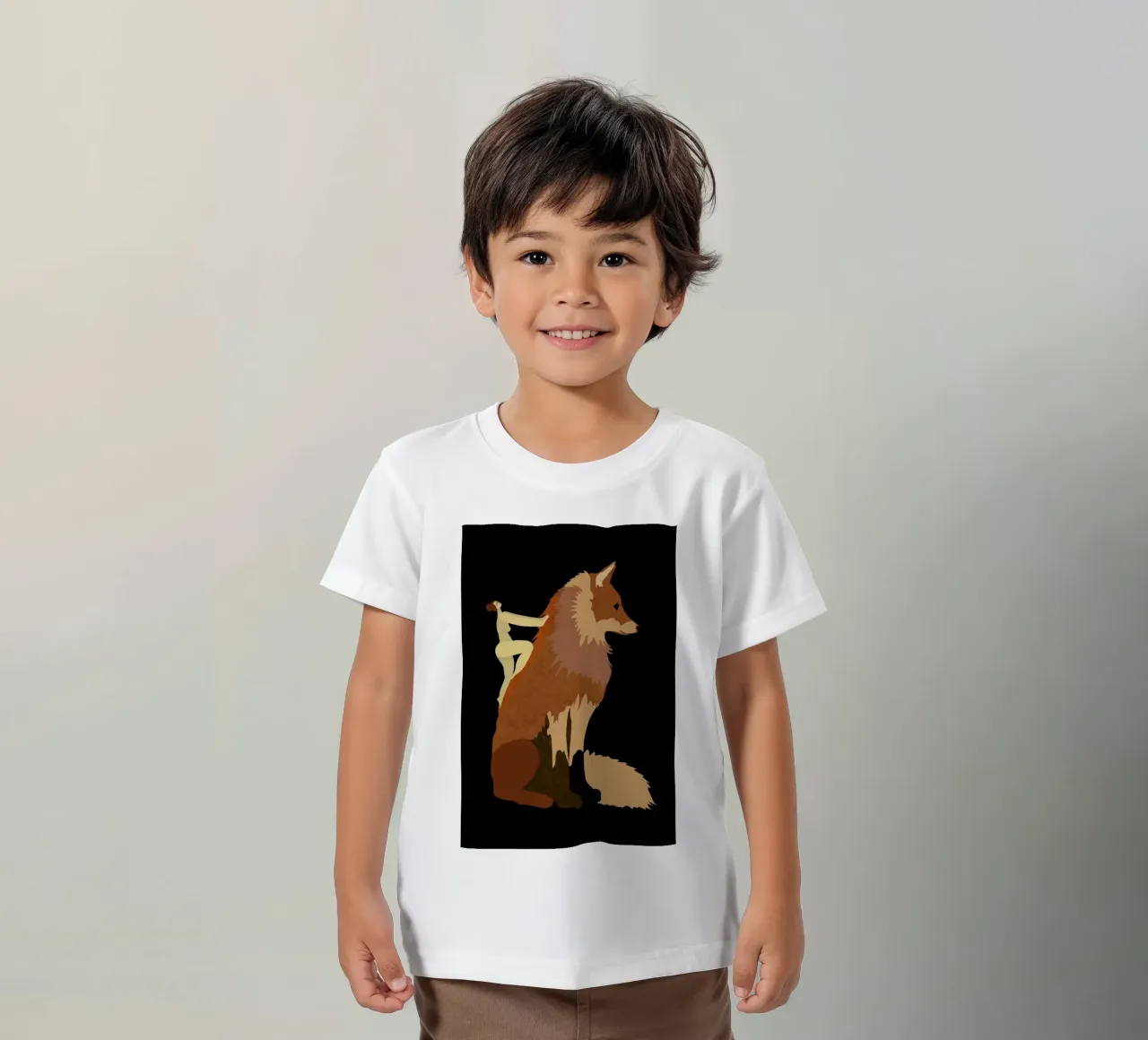 Fox t-shirt bambini da Amalia Restrepo