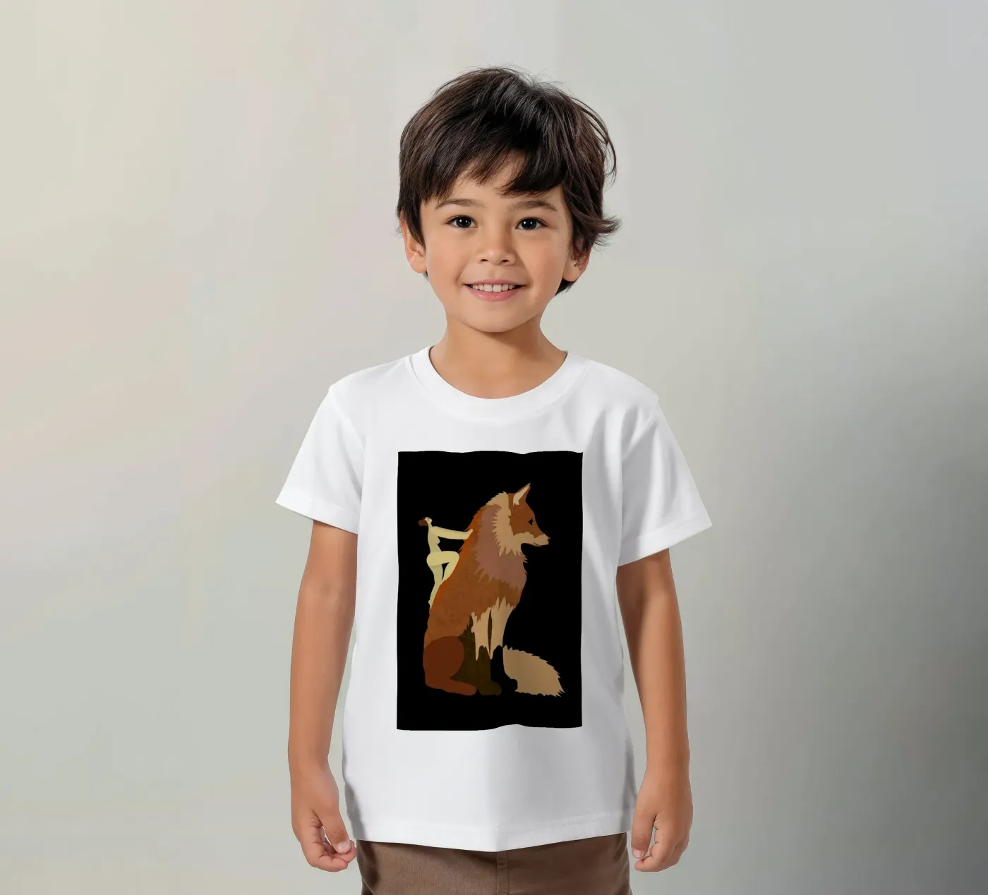 Fox t-shirt bambini da Amalia Restrepo