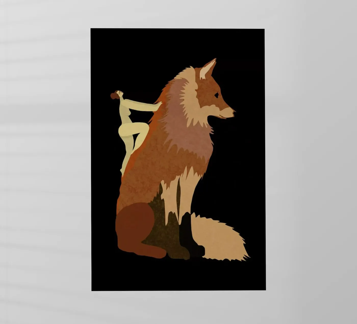 Fox backlit folie van Amalia Restrepo