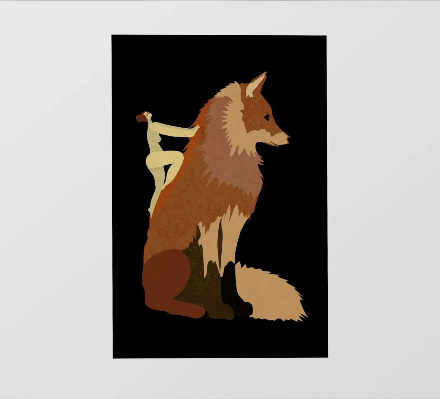 Fox backlit folie van Amalia Restrepo