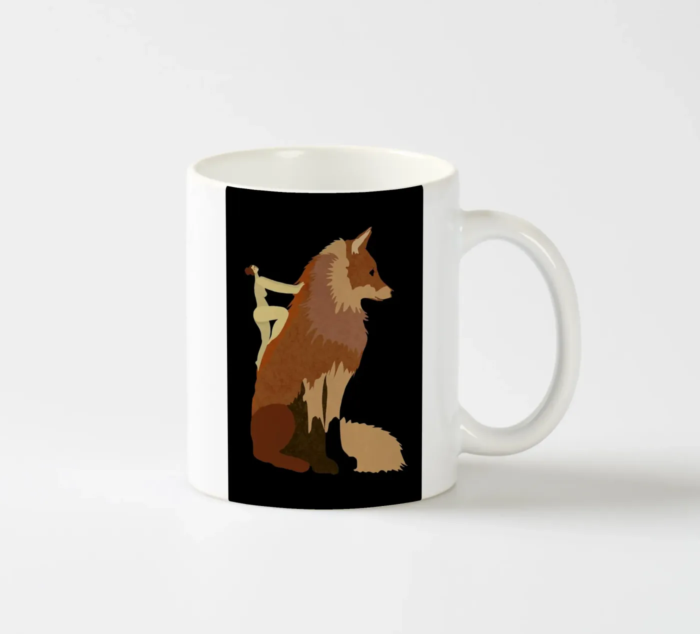 Fox ceramic mug by Amalia Restrepo
