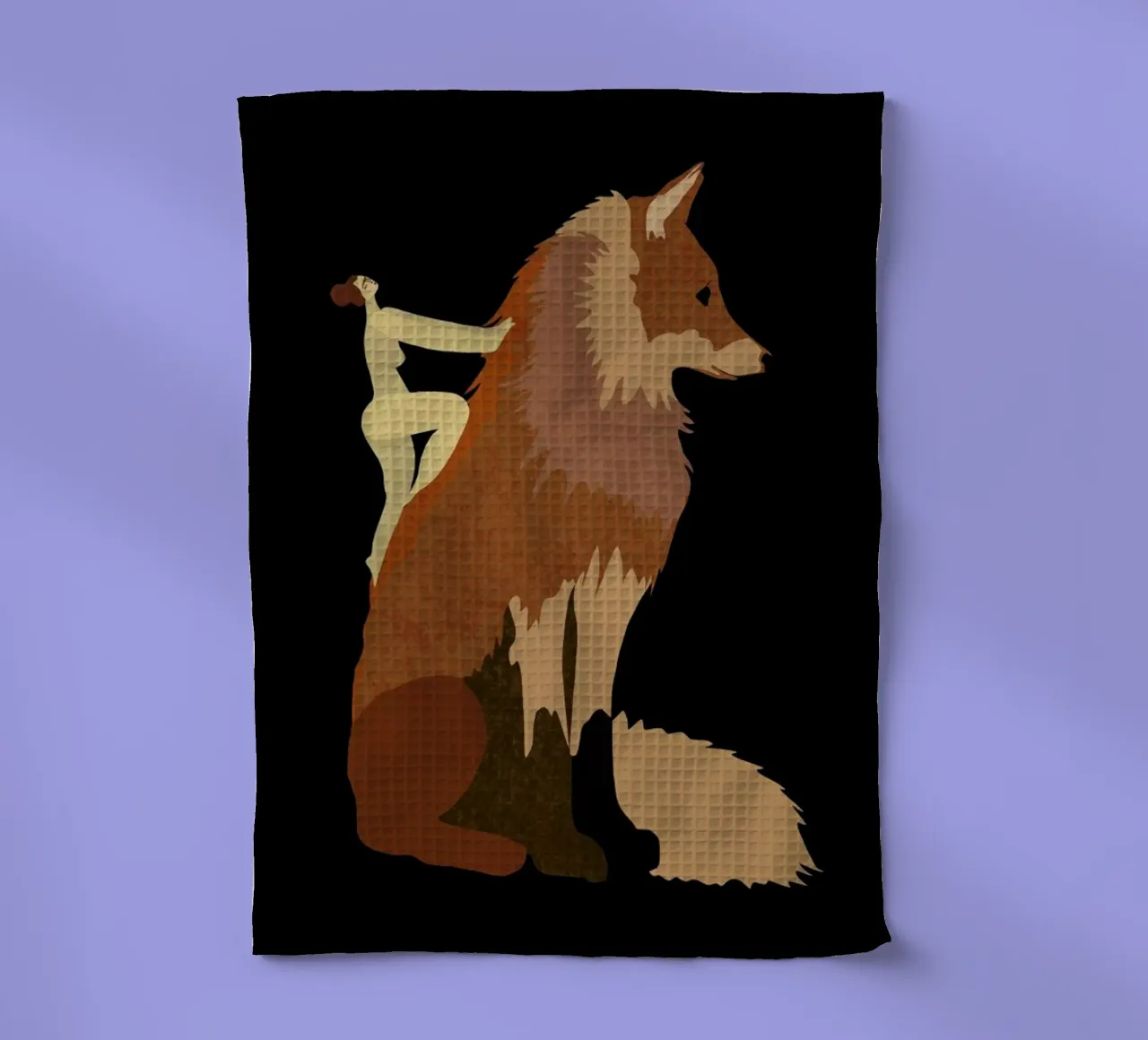 Fox Geschirrtuch von Amalia Restrepo