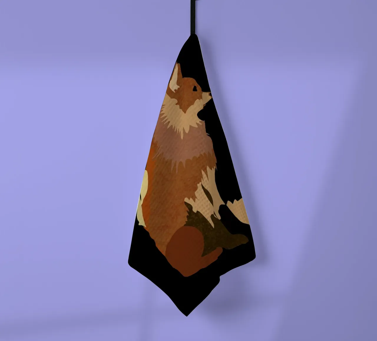 Fox Geschirrtuch von Amalia Restrepo