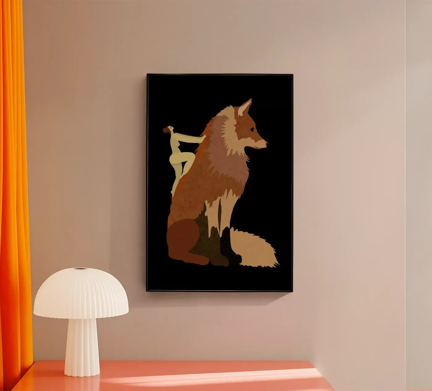 Fox Acryl-Glas von Amalia Restrepo