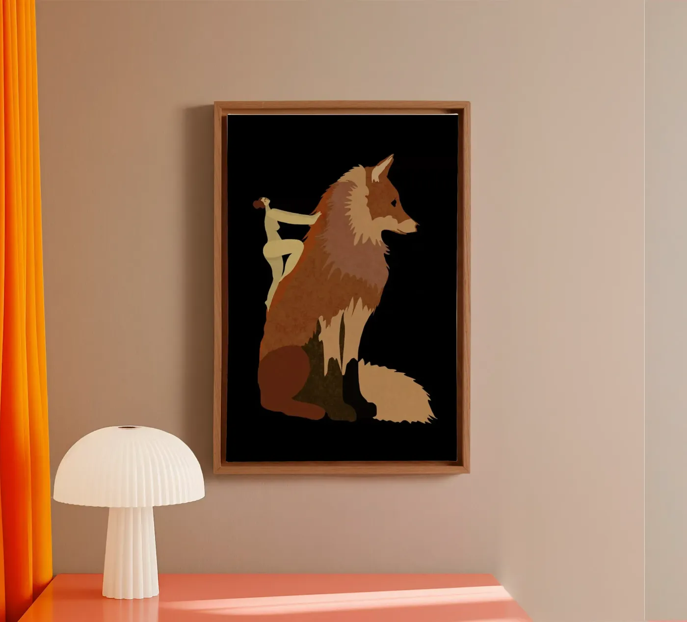 Fox canvas van Amalia Restrepo
