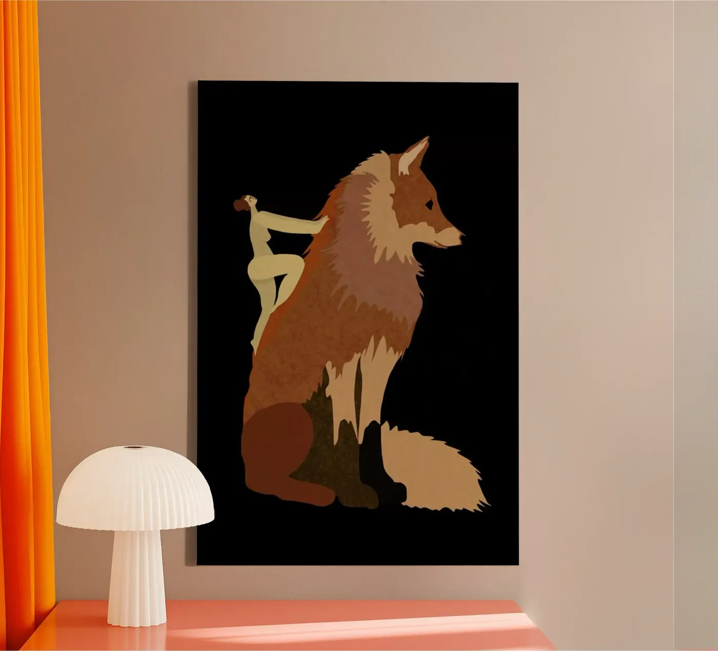 Fox canvas van Amalia Restrepo