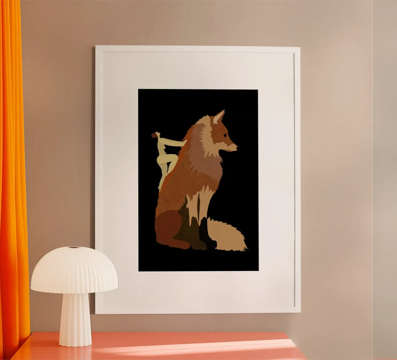 Fox poster by Amalia Restrepo