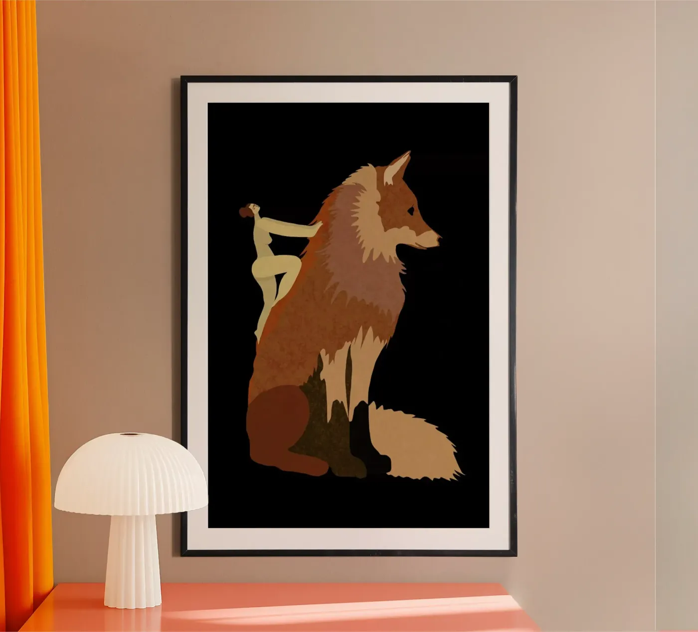Fox poster by Amalia Restrepo