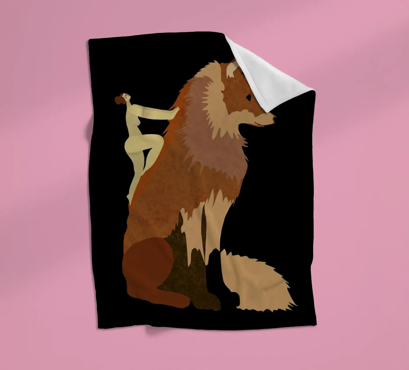 Fox coperta in pile da Amalia Restrepo