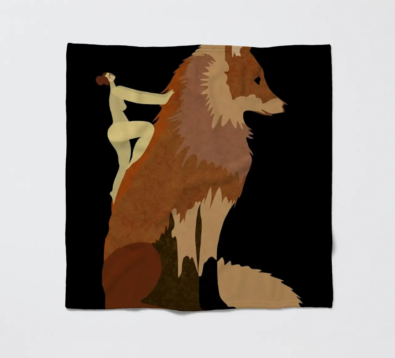 Fox Fleecedecke von Amalia Restrepo