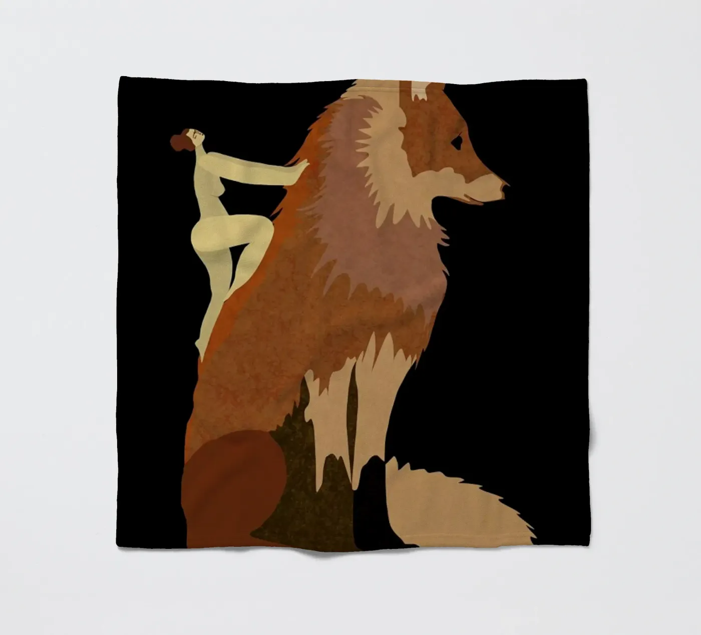Fox coperta in pile da Amalia Restrepo