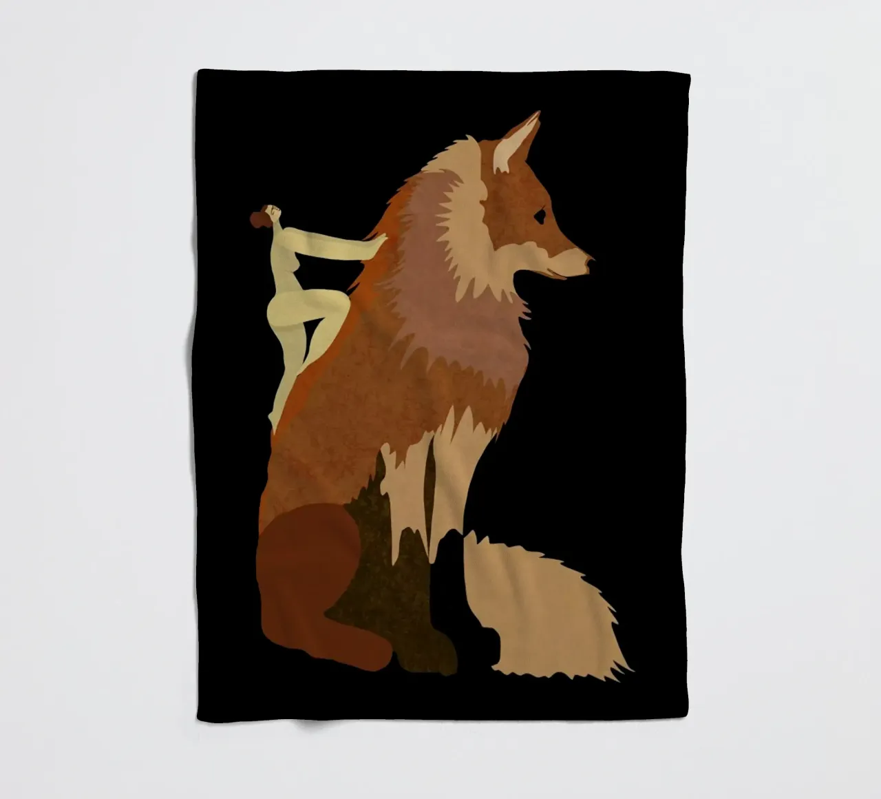 Fox Fleecedecke von Amalia Restrepo