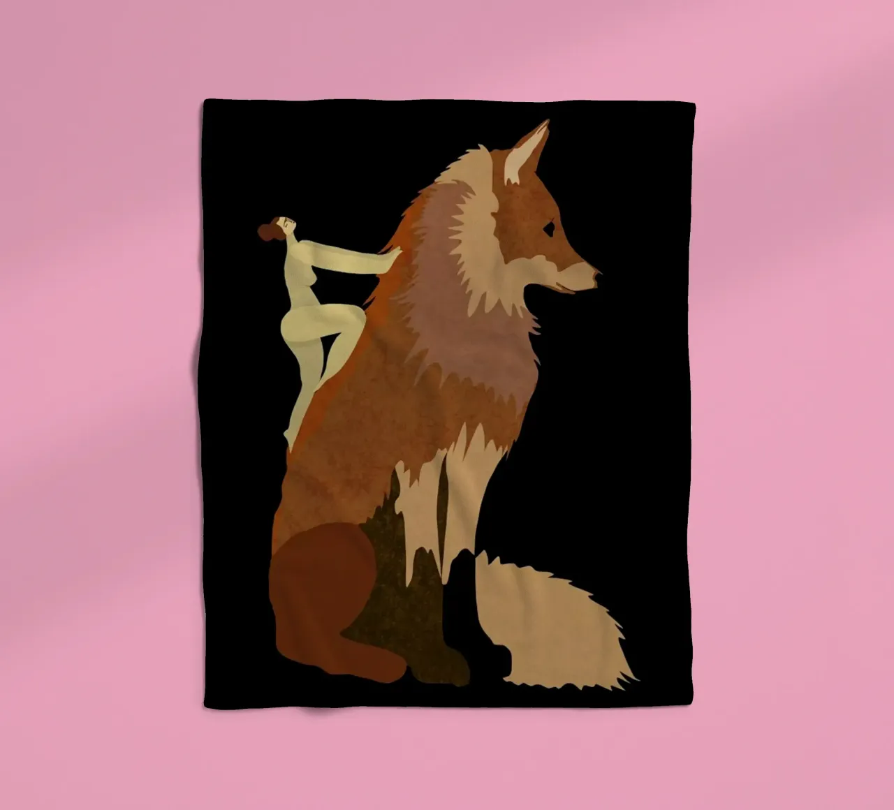 Fox Fleecedecke von Amalia Restrepo