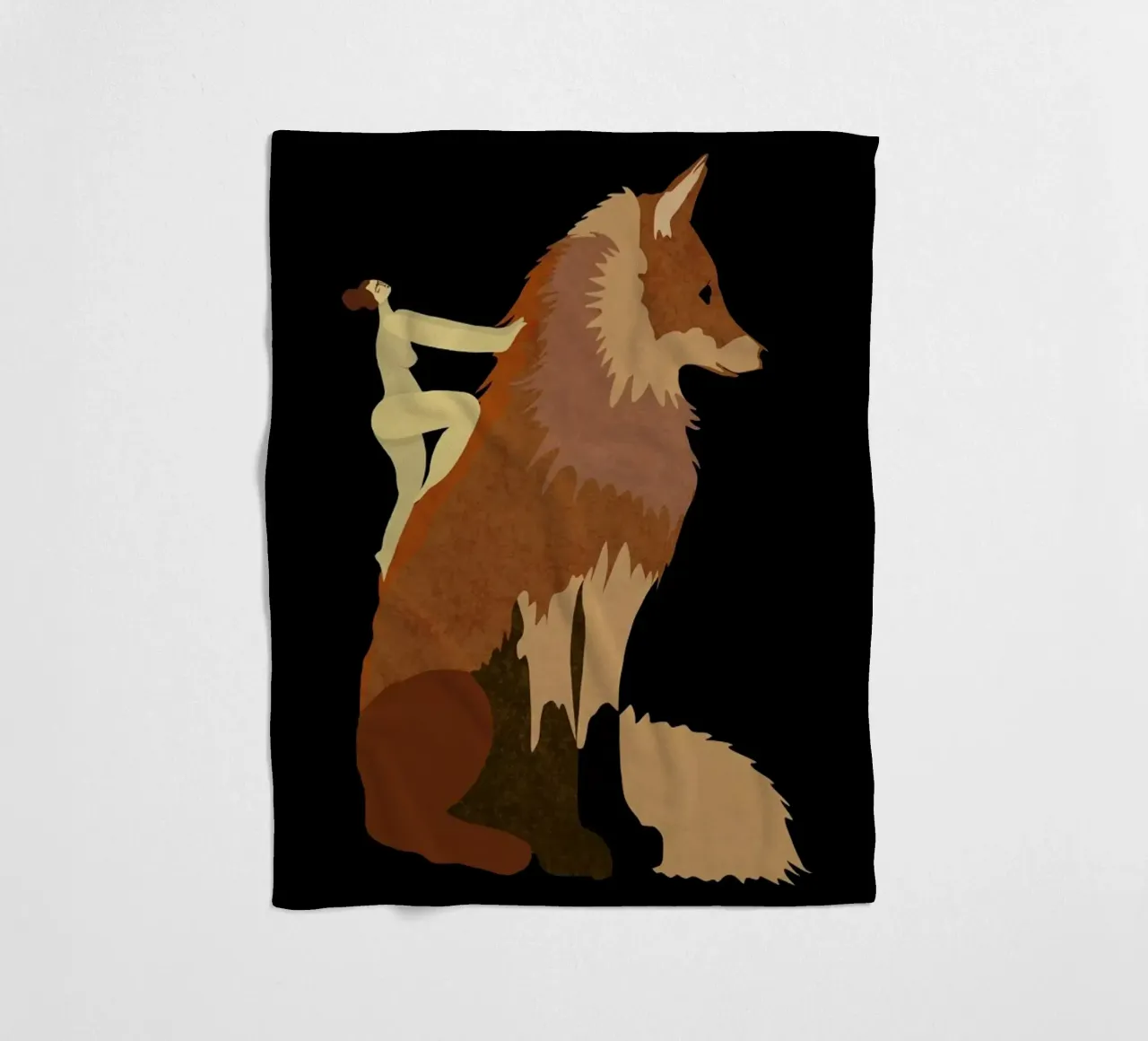 Fox Fleecedecke von Amalia Restrepo