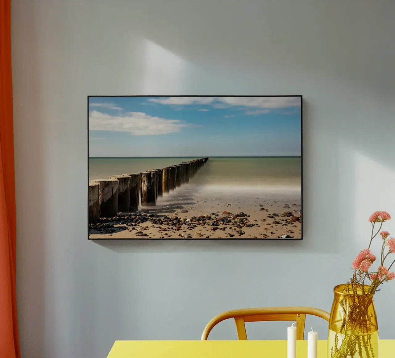 Groynes sulla spiaggia del Mar Baltico plexiglass da Marcus Beckert | Fotografie