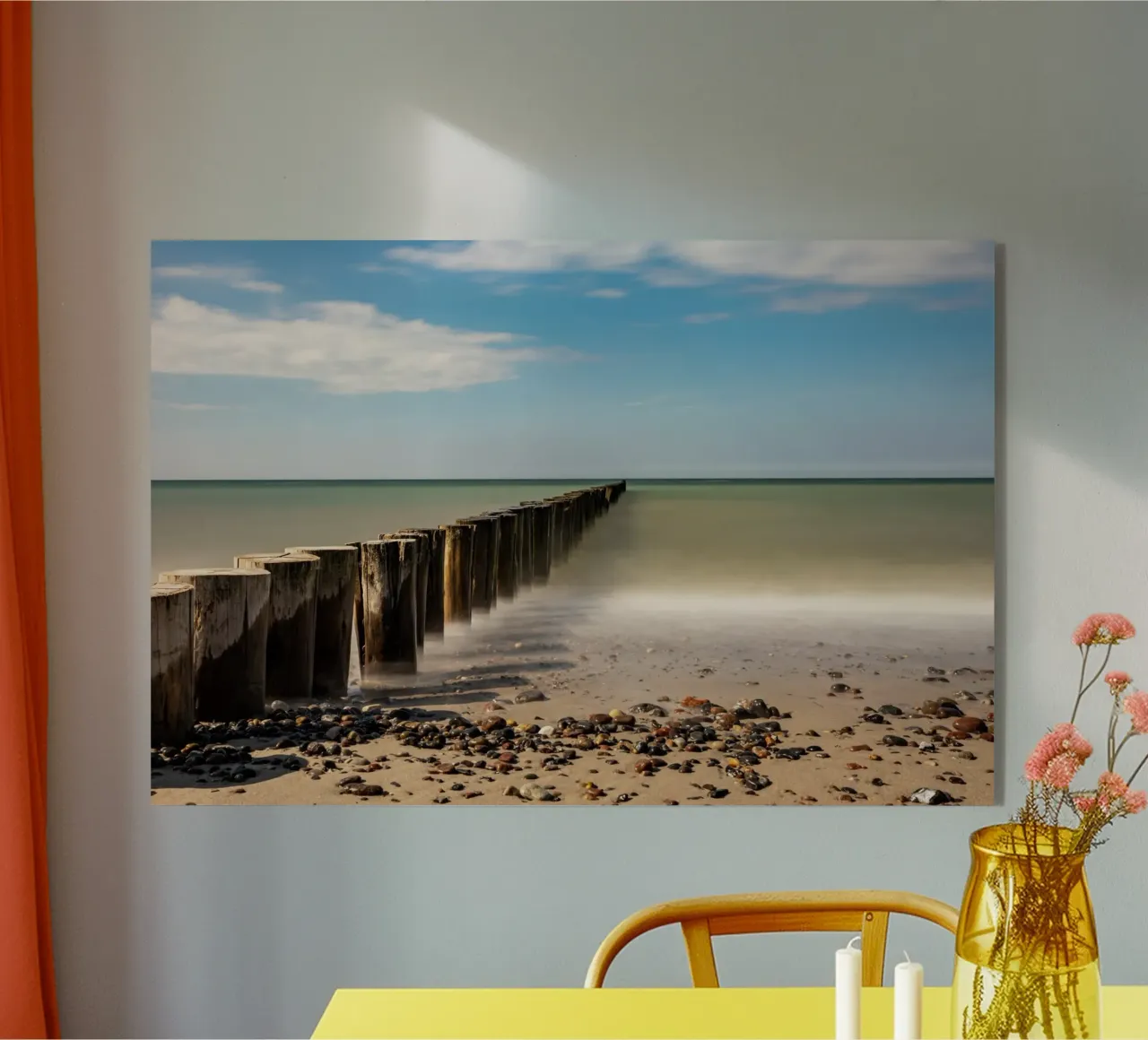 Groynes sulla spiaggia del Mar Baltico plexiglass da Marcus Beckert | Fotografie