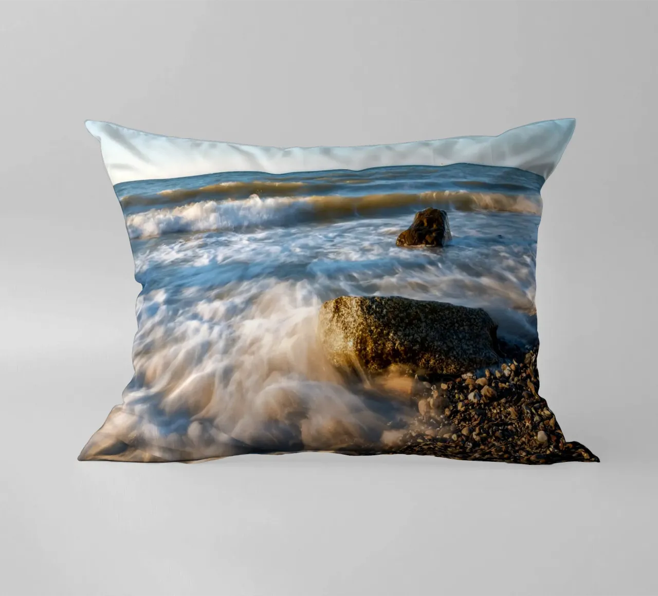 Waves on the Baltic Sea decorative cushion by Marcus Beckert | Fotografie