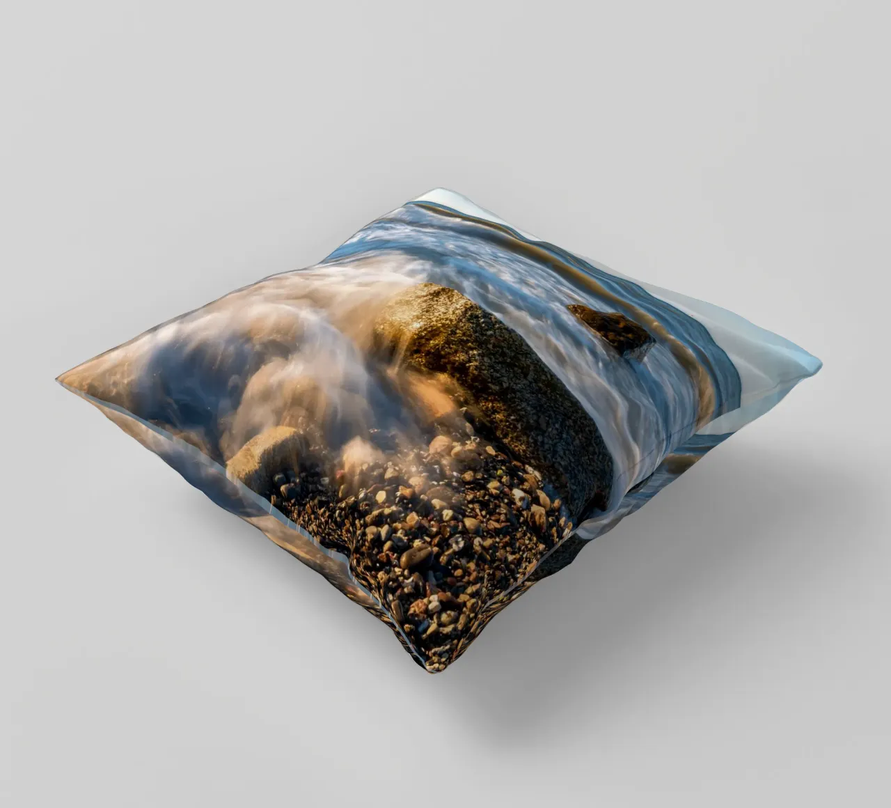 Waves on the Baltic Sea decorative cushion by Marcus Beckert | Fotografie