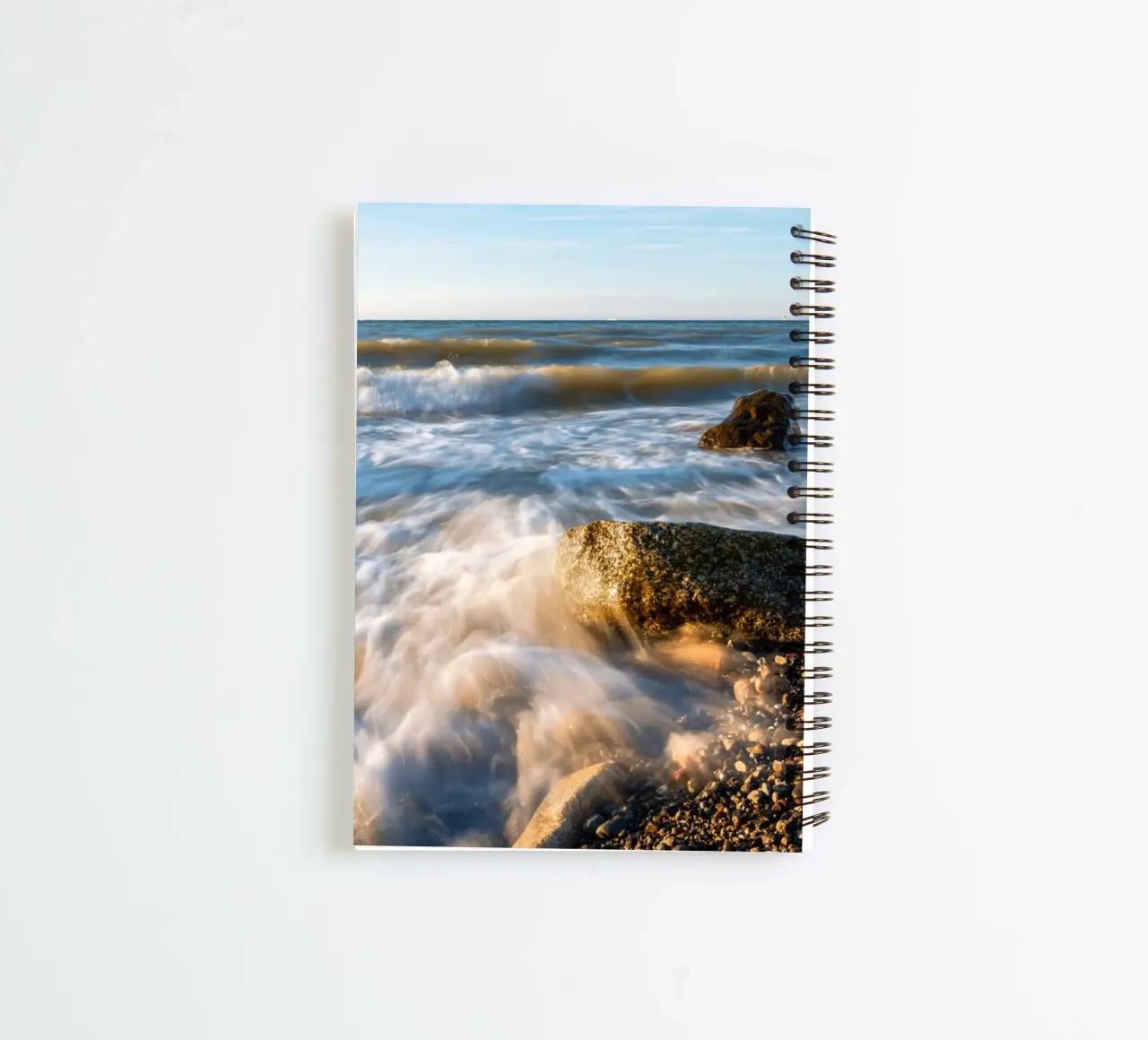 Waves on the Baltic Sea spiral notebook by Marcus Beckert | Fotografie
