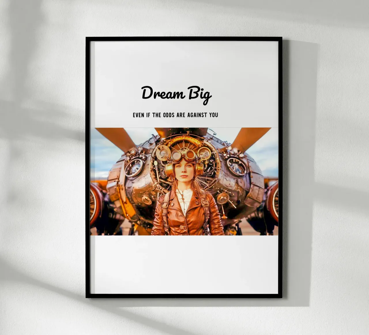 Dream Poster mit Holzrahmen von NeuroSecureAI