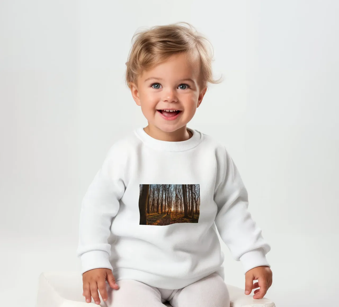Sonnenstern im Gespensterwald an der Ostsee Baby Sweatshirt von Marcus Beckert | Fotografie