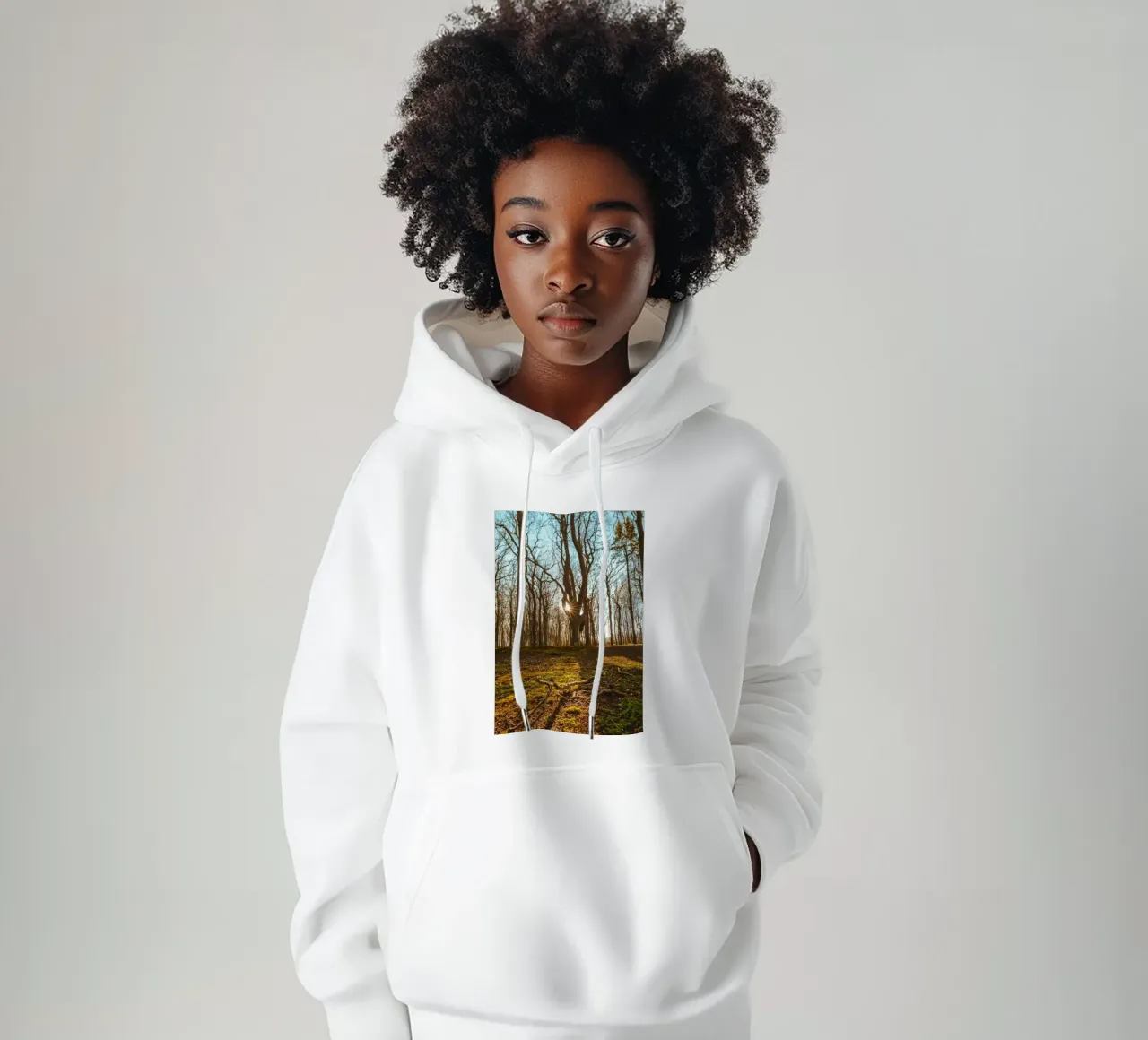 Sunset in the ghostly forest on the Baltic Sea hoodie by Marcus Beckert | Fotografie