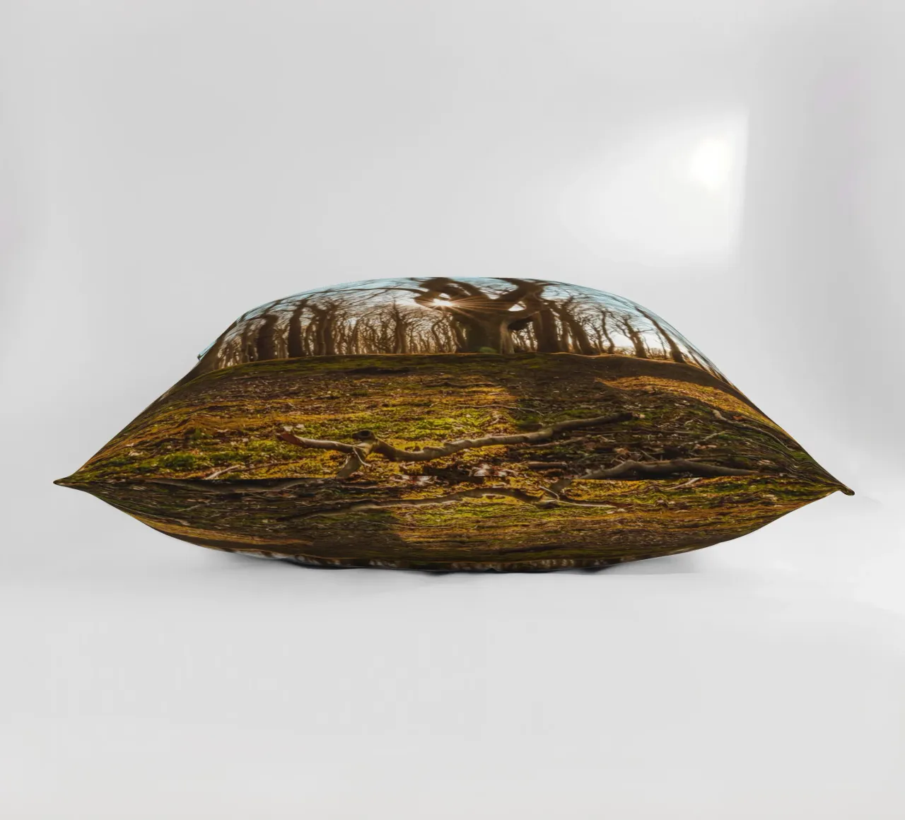 Sunset in the ghostly forest on the Baltic Sea decorative cushion by Marcus Beckert | Fotografie
