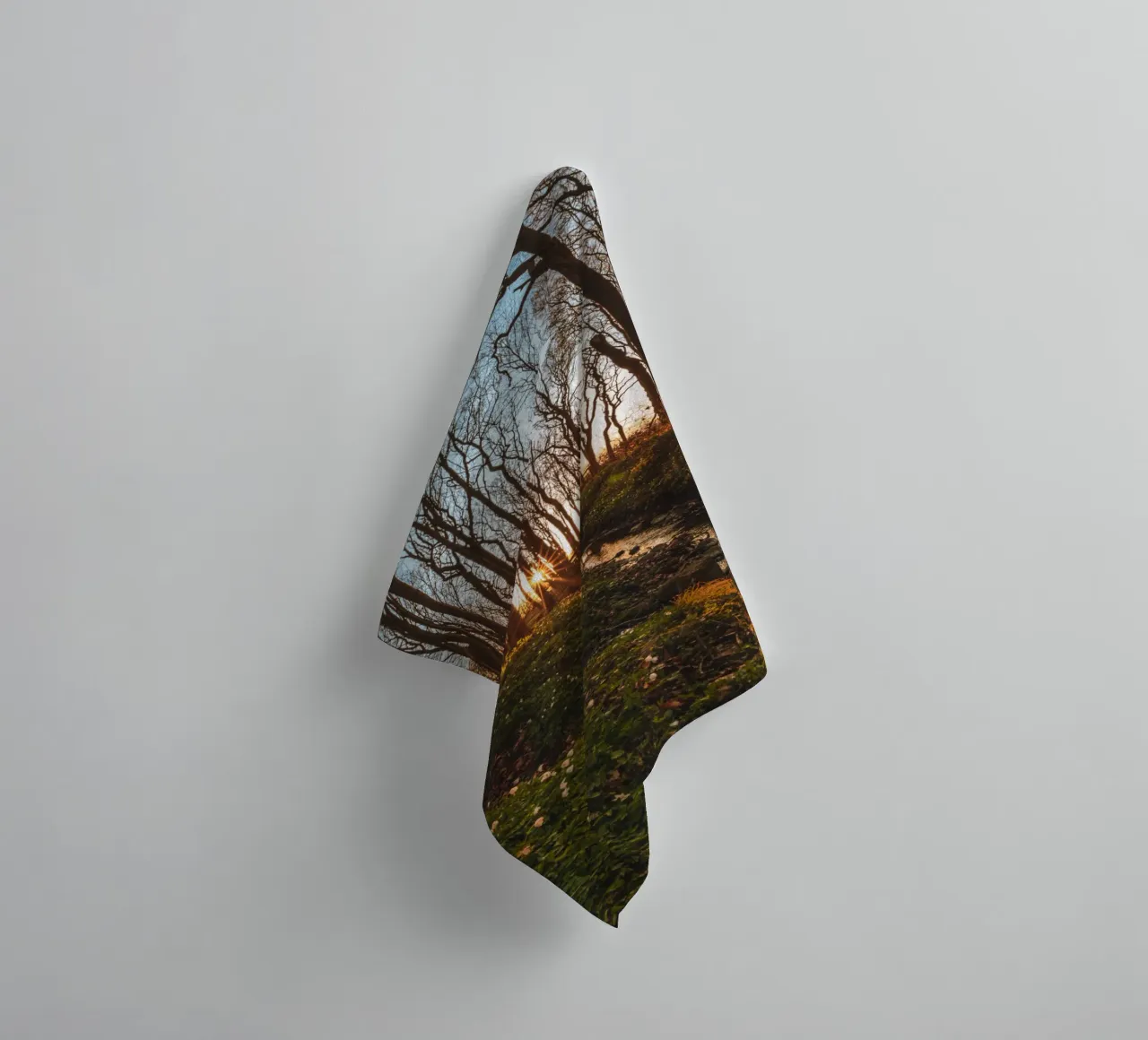 Ghost forest in Nienhagen on the Baltic Sea towel by Marcus Beckert | Fotografie