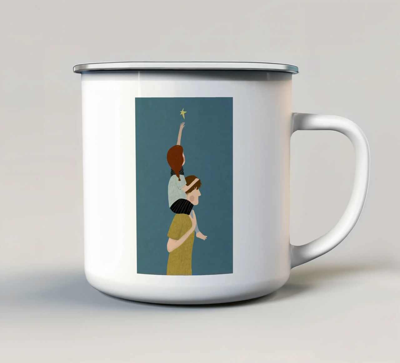 Dad tazza in smalto da Amalia Restrepo
