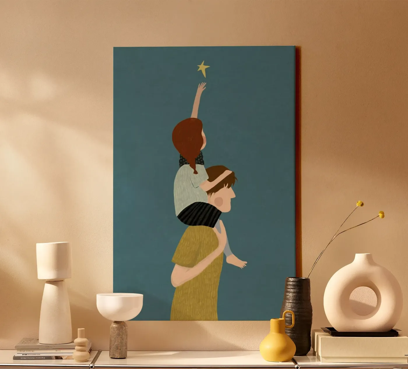 Dad canvas van Amalia Restrepo