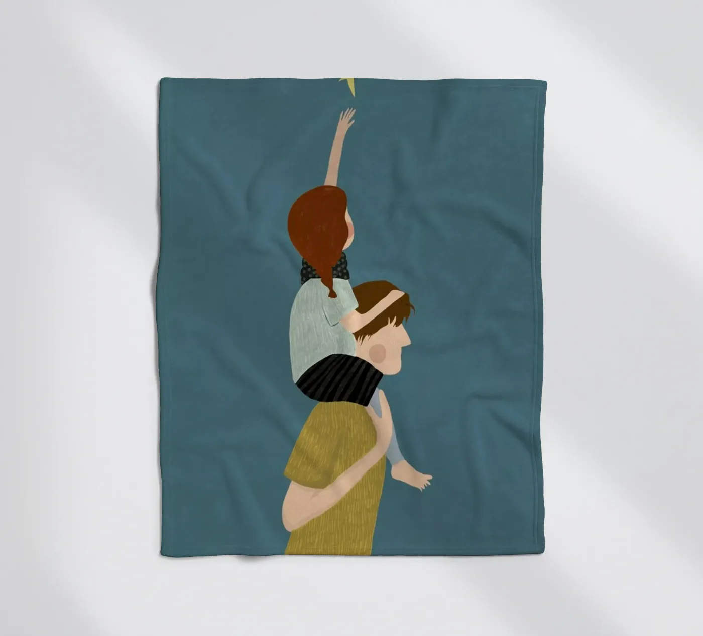 Dad Fleecedecke von Amalia Restrepo