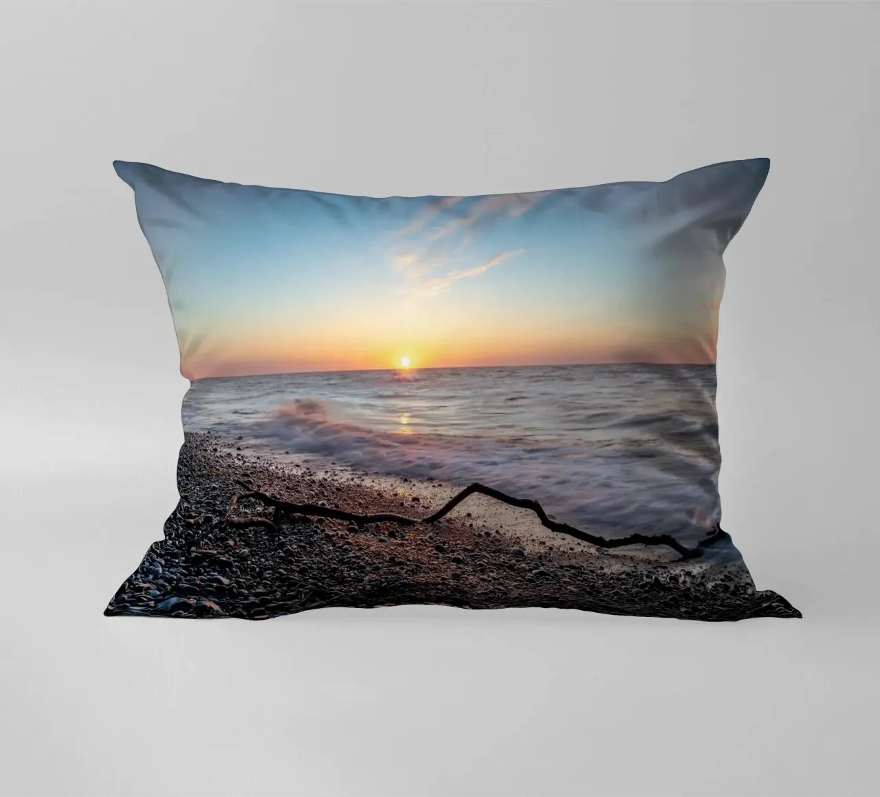 Tramonto sul Mar Baltico cuscino da Marcus Beckert | Fotografie