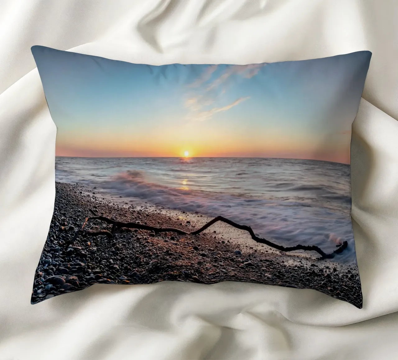 Tramonto sul Mar Baltico cuscino da Marcus Beckert | Fotografie