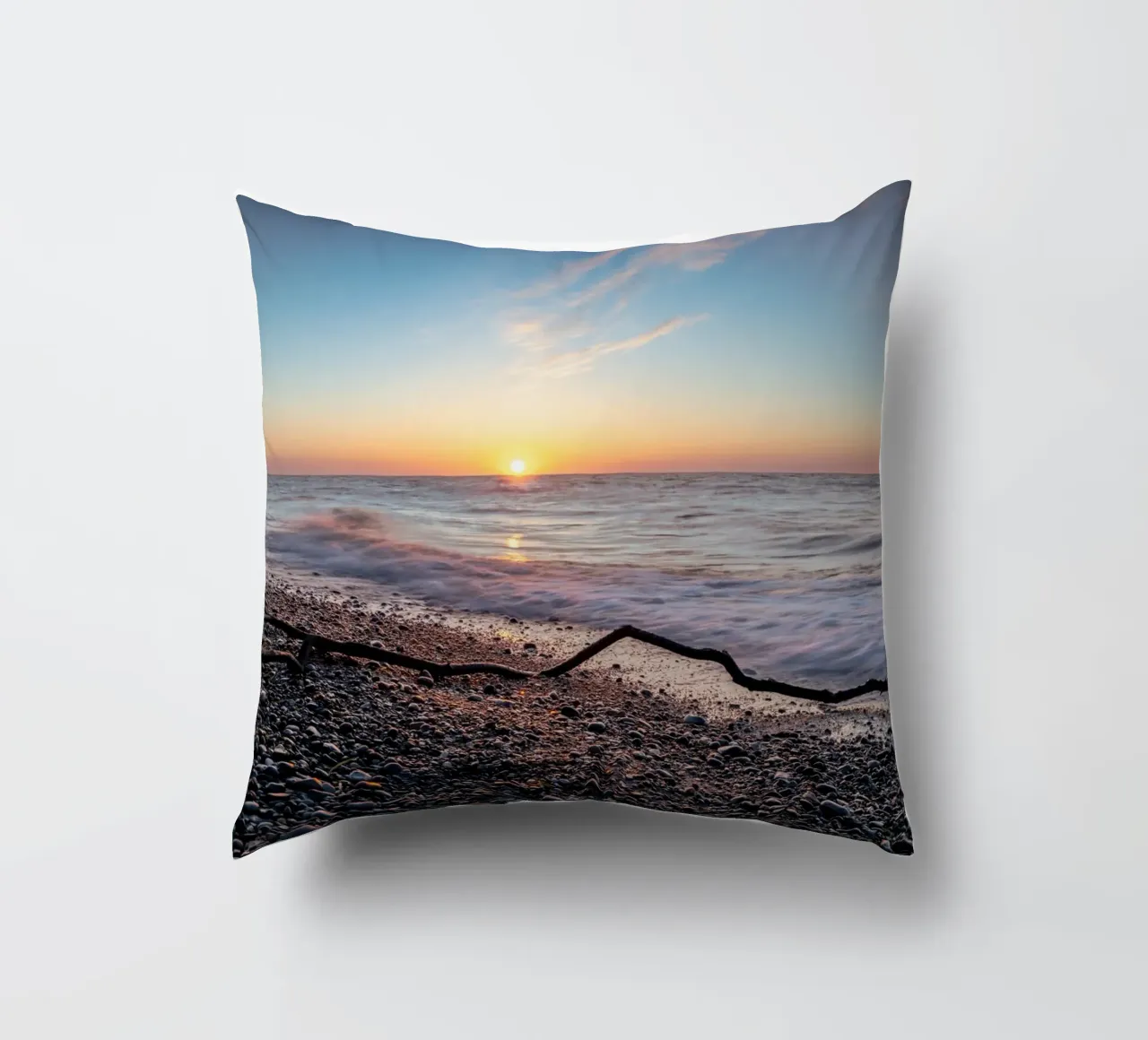 Tramonto sul Mar Baltico cuscino da Marcus Beckert | Fotografie