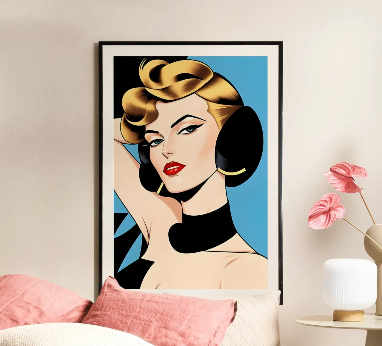 Art Deco senza tempo poster con telaio in plastica da ART DECO