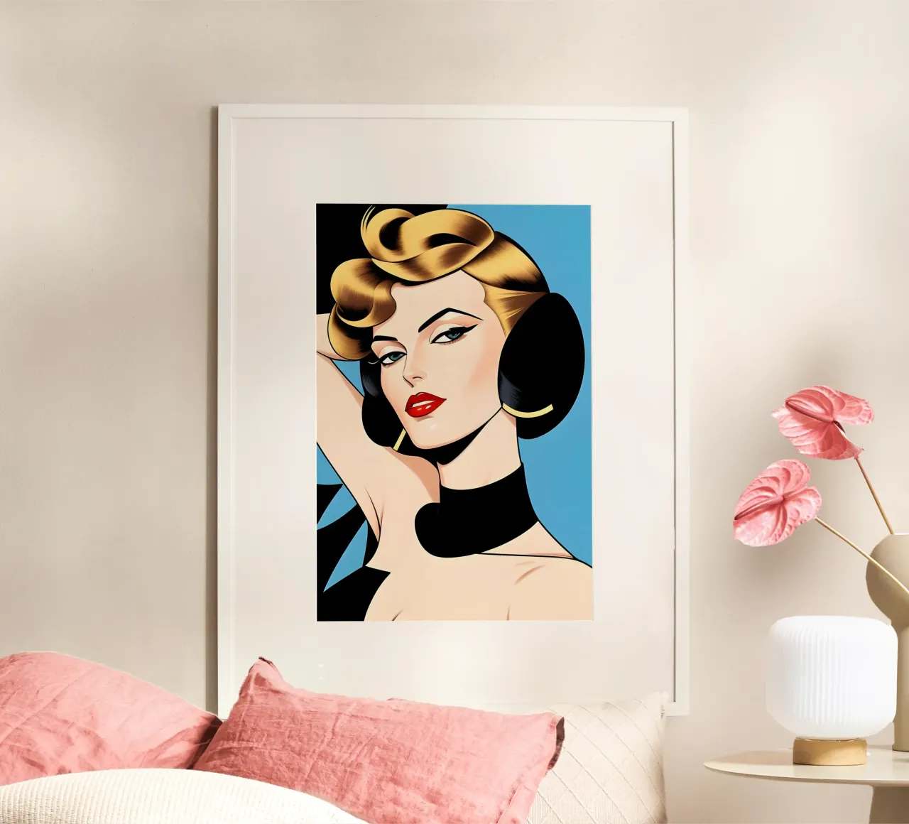 Art Deco senza tempo poster con telaio in plastica da ART DECO