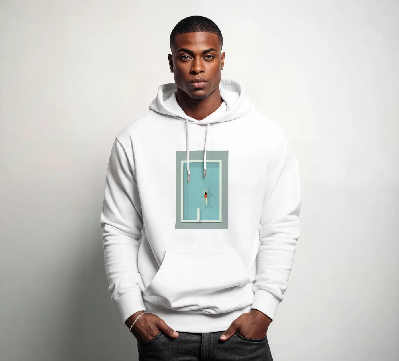 Pool hoodie by Amalia Restrepo