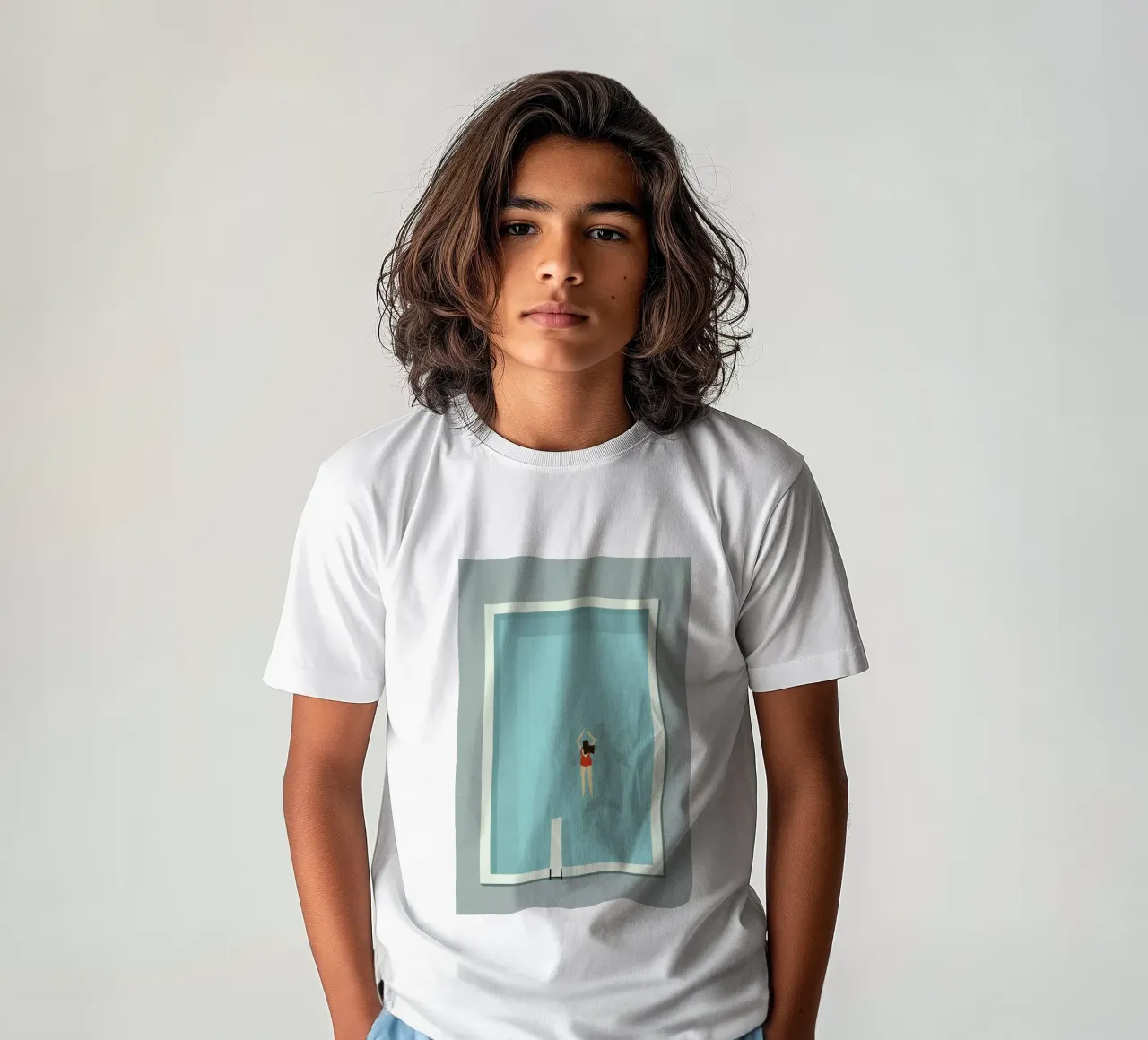 Pool Kinder T-Shirt von Amalia Restrepo