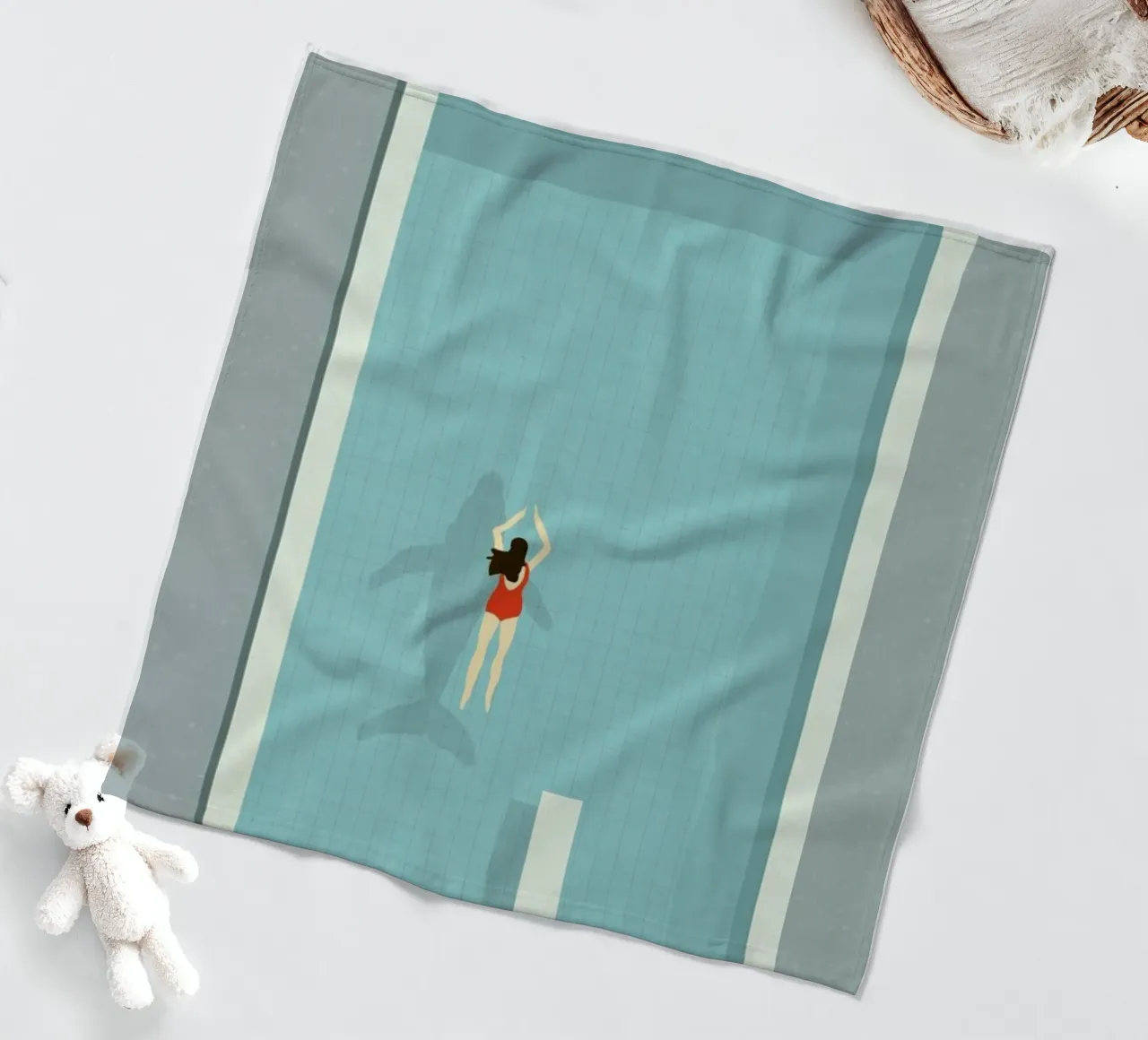 Pool Fleecedecke von Amalia Restrepo